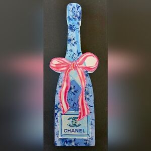 Designer Luxury 3D Wood Gemstone Art Wine Bottle Home And Shelf Decor